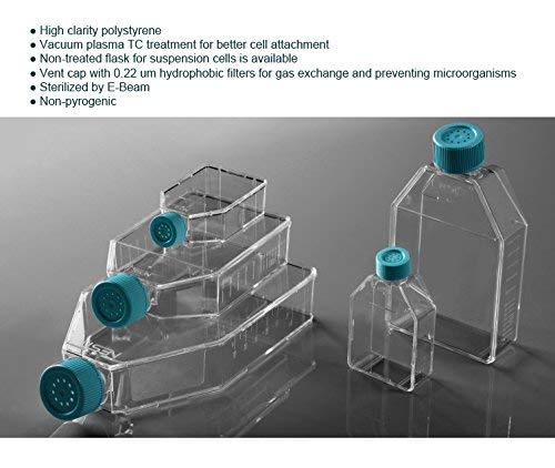 Sterilized Cell Culture Flasks - 50Ml, 25Cm2, Tc, Vented Caps, 10/Pk #TOP5