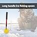 Shurhome Ice Fishing Skimmer Scoops Foldable Ice Slush Scoops Light Weight Winter Outdoor Fishing Shovel for Easy Retractable Ice Fishing Scooper
