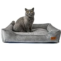 Divano Per Cani E Gatti Verde Bottiglia - Letto Morbido Impermeabile E Resistente, Taglia L 100x70x18cm - Foto 6