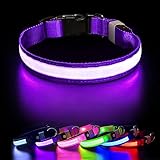 ✔Luz de Collar de Perro Recargable por USB: para la comodidad de los dueños de mascotas, nuestros collares están diseñados para ser recargables, con una batería de 250 mAh y hasta 10 horas de uso, completamente cargados en solo 2 horas. No se preocupe por el reemplazo de la batería y sin costos adicionales.