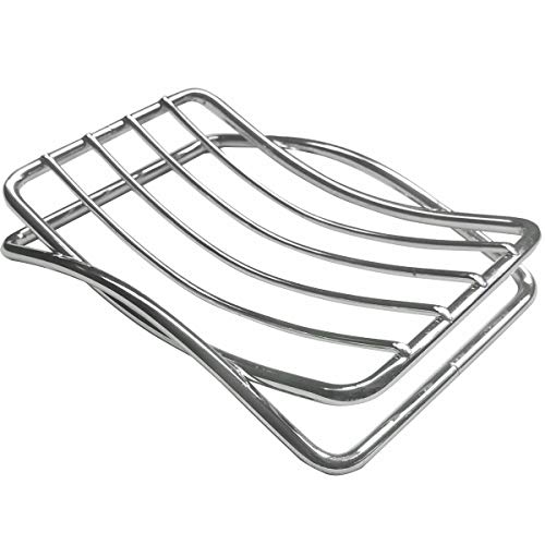 MS Aramados, 316, Suporte Porta Sabonete Saboneteira de Bancada, Cor Cromado, Aço