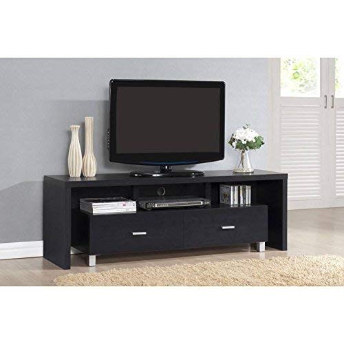 Kit Closet Mesa TV kubox, Madera atamborada, Negro, 39 x 150 x 51 cm