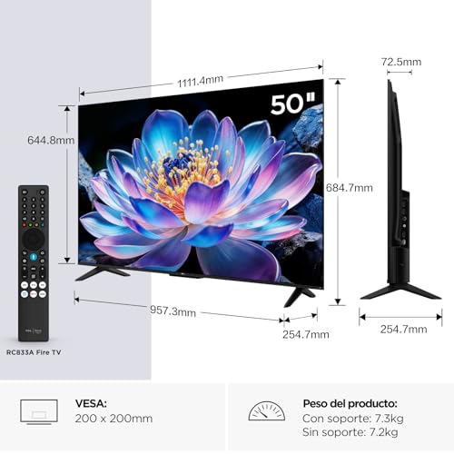 Miniatura 2 de TCL 50V6D Televisor 50 Pulgadas 4K UHD Smart TV, Fire TV, Alexa Integrado, Dolby Vision & Atmos, Game Master, HDR10+, Control por Voz