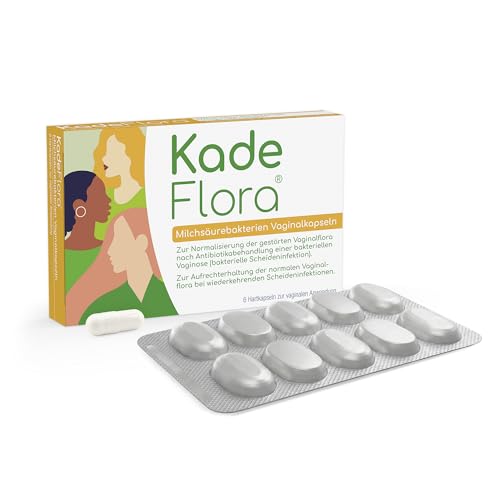 KadeFlora Milchsäurebakterien Vaginalkapseln unterstützt Aufbau & Erhalt der natürlichen Scheidenflora 6 Stk.