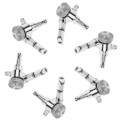 Mécaniques à blocage STOBAZA argent pour guitare électrique et acoustique, lot de 6 têtes carrées