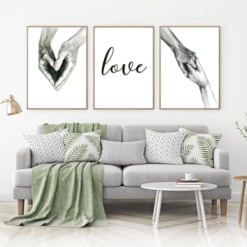 Impressions sur toile haute définition KEBIA LOVE affiches murales au design épuré