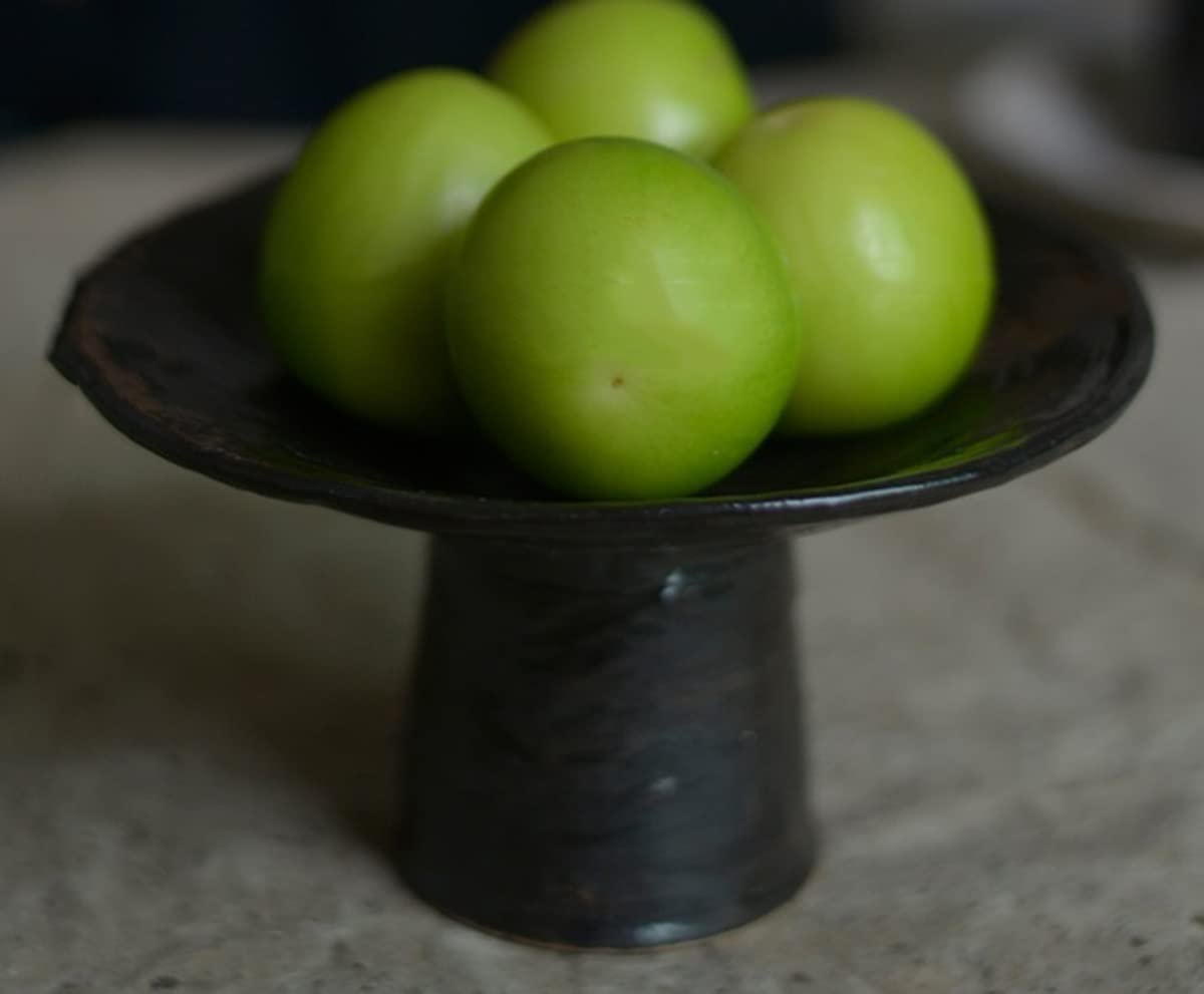 Keramik-Soßenschälchen Ceramic Fruit Snack Dessert Dinner Plate Black And White(Svart)