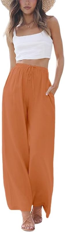 womens Linen Pants Casual Pants