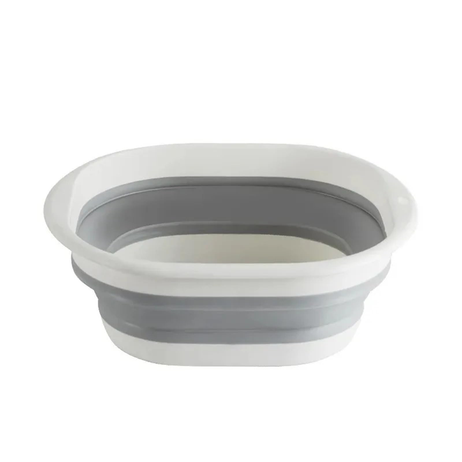 Lavabo Plegable de 2 Piezas for Dormitorio de Estudiantes, portátil, de plástico, de compresión, for Viajes, for el hogar para Casa(Grey M)