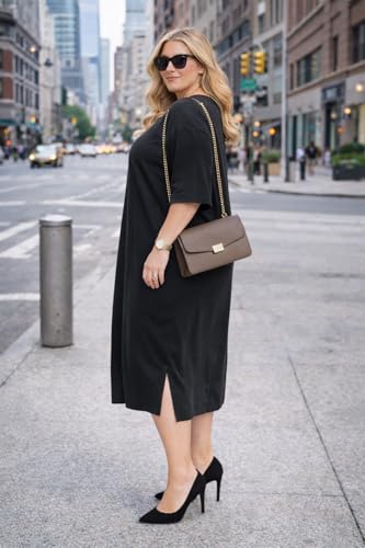 Image of ESTEEZ Womens Oversized Cotton High Low Tunic T-Shirt Dress