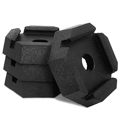 Image of SnapPad Xtra RV Leveling Pads - Permanent Jack Stabilizers for RVs - 5 inch Square Leveling Jack Pads for LCI Leveling System - Heavy Duty Replacement for Blocks - Made in The USA (Square 5 4-Pack)