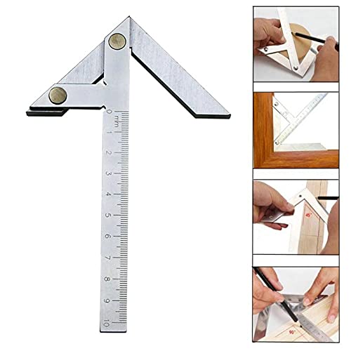 Centering Square Gauging Protractor Angle Ruler Center Gauge Round Bar Mark Finder Tool
