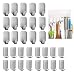 Adhesive Hooks, 32-Pack Heavy Duty Wall Hooks Stainless Steel Waterproof Hangers for Kitchen, Bathroom, Bags, Towel, Coat, Keys, Robe, Home, Offices (16 Small + 16 Big)