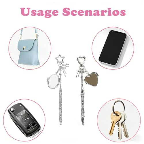 Image of Lipstick Holder Keychain Bag Charms Y2K Accessories, Portable Makeup Essentials for Travel and Daily Use, Cute Handbag Accessories for Women and Girls