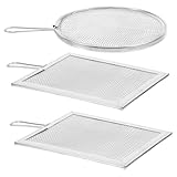 Hipzeepo Töpferwerkzeug-Set - für Effizientes Modellieren, 3-Teiliges Edelstahl-Erdsieb und Keramikglasurfilter