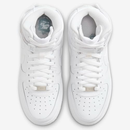 Nike Air Force 1 High LE Big Kids' Shoes (FV5950-111, White/White/White)2