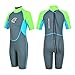 NEO-SPLASH 2mm Kinder Neopren Shorty Kids Wave Neoprenanzug für Kinder Thermische Bademode Rash Guard (10, GB)