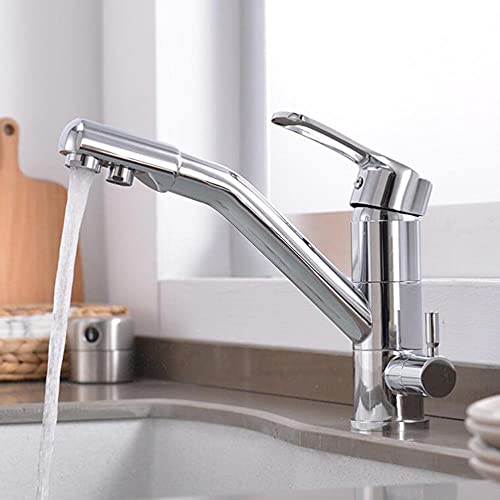 Grifo de la cocina de rotación de 3 vías para agua potable y ósmosis 2
