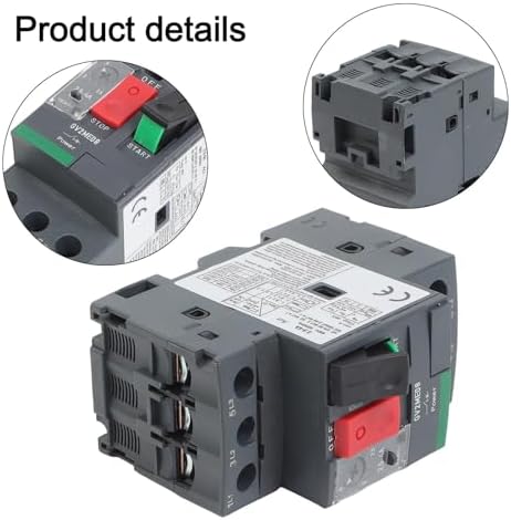 Aşırı yük için GV2 serisi motor marş anahtarı Endüstriyel kullanımda 0 37kW ila 15kW motorlar için uygun termal manyetik bağlantı kesme ile koruma için (GV2ME20C13-18A) - Görsel 2