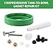 AS738756-0070A Toilet Tank to Bowl Bolts and Gasket Kit, Toilet Tank Repair Kit for American Standard Champion 2-Piece Toilets with 3-Inch Flush Valve, Includes Bolts Installation Handle