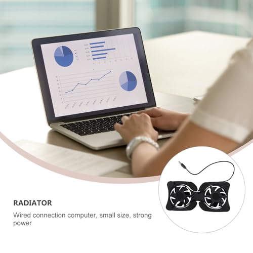 Base con 2 ventiladores para portátil portátil miniatura 7