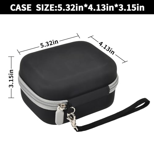 Image of ANKHOH Label Maker Case for Memoking T02 / for Phomemo M02 / M02S / M02 Pro / Q30S / for Nelko PM230 / for Anycash /for Ponek Mini Pocket Printer, Portable Sticker Paper Storage Holder - Box Only (Black)