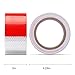 STARREY DOT-C2 Reflective Tape 2 in X 30 FT Red White Waterproof Outdoor Selfadhesive Trailer Tape Safety Caution Reflector Conspuicy