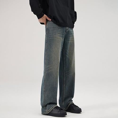 Jean baggy homme confortable ample bleu retro xl denim style - 2