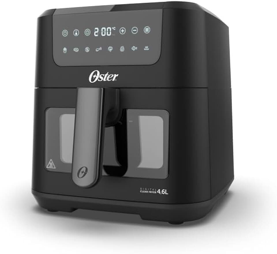 Fritadeira Digital Clear Oster 4,6L com Visor Transparente - 220V