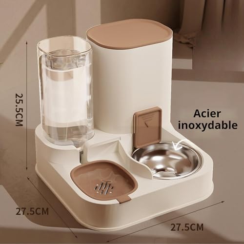 Mangeoire et Abreuvoir 2 en 1 pour Chats et Chiens - Distributeur Automatique de Nourriture et d'Eau – vue 6