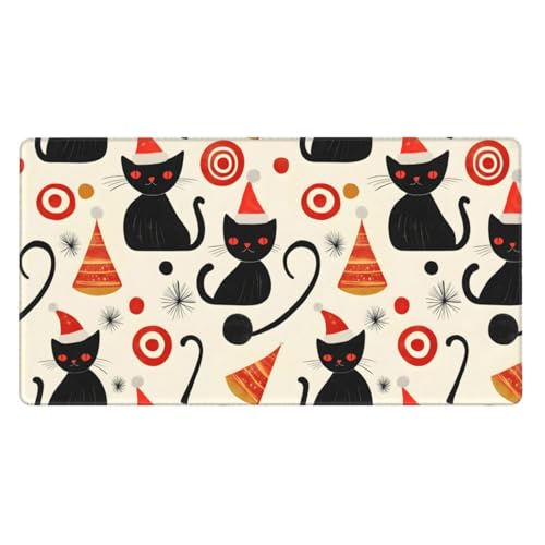 Tapis de souris de jeu avec bords cousus et base en caoutchouc