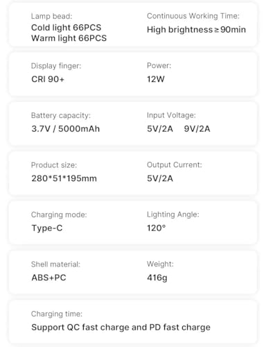 Image of ADZOY Smartphone U-Rig Light Cell Phone Handheld Stabilizer Rechargeable, Remote Controlable 2500K-9000K CRI 90+ for Filmmaking Live Steam YouTube Video Recording