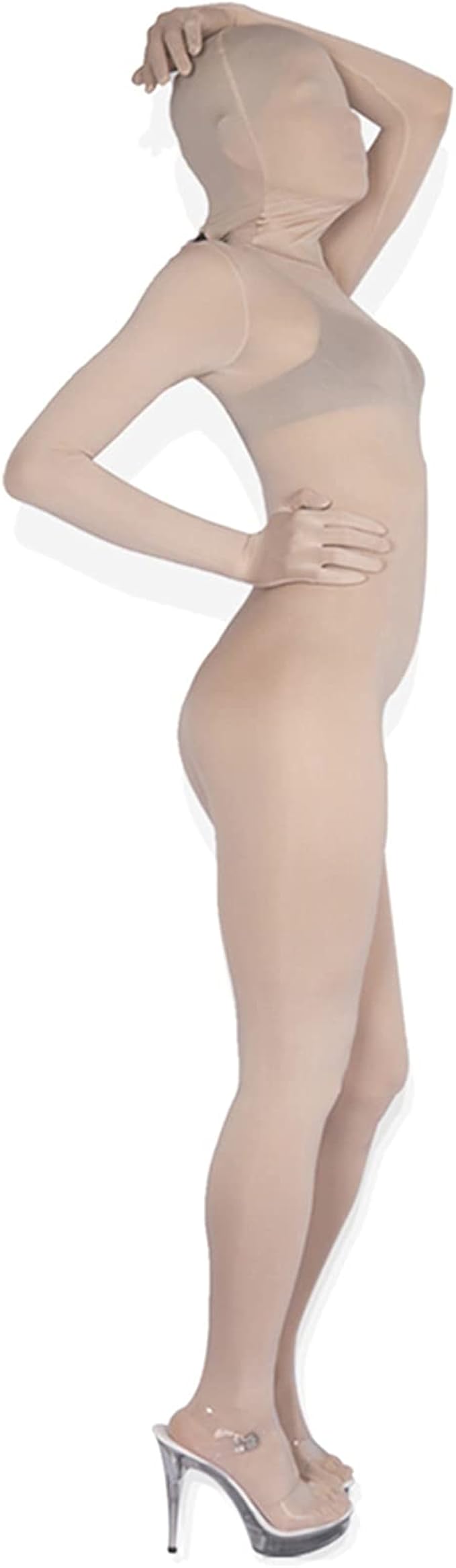 Amazon Co Jp Befasy 五本指 全身タイツ 全身を覆うタイプ 全頭 マスク ボディスーツ セクシー 下着 過激 透け透け レオタード ボディストッキング シースルー ボディタイツ 高弾性 キャットスーツ タイツ ファッション