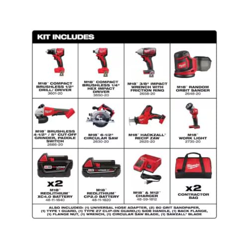 Milwaukee M18 8-Tool Combo Kit