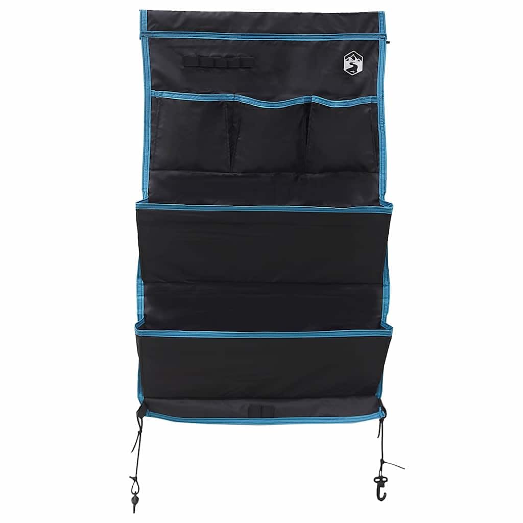 Torba do przechowywania w kolorze czarnym i niebieskim, wykonana z materiału Oxford 91 x 47,5 cm, lekkie akcesoria outdoorowe na kemping i wędrówki, wodoszczelna, wytrzymała, idealna na