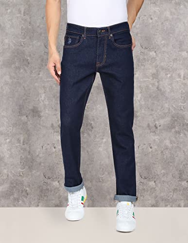 Image of U.S. POLO ASSN. Denim Jeans for Men - Slim Tapered Fit, Mens Jeans for Office & Regular Wear