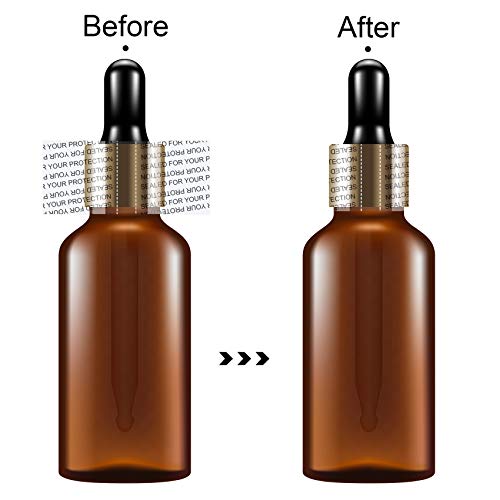 Image of Morepack Shrink Bands for Bottle Jars 45x23mm 200Pcs | Printed Perforated Heat Shrink Wrap Sealer
