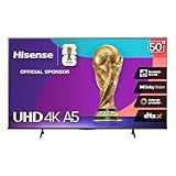 Hisense Television A5N (Modelo 2025) Pantalla 50 Pulgadas, Smart Vidaa TV UHD 4K,Control Remoto por Voz con Alexa, Dolby...