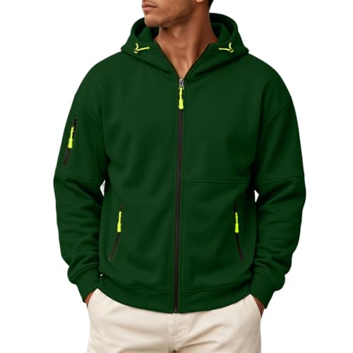 Tactical Hoodies for Men Cargo Hoodie Sweatshirt with Hood Fall Sweatshirts - image 1