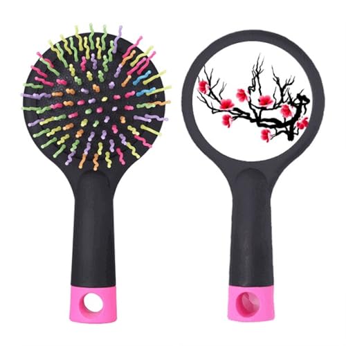 Brosse à cheveux démêlante Japan Culture rouge et noir brosse démêlage facile