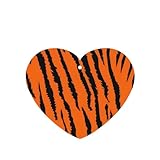 Phayah Ambientadores de coche en forma de corazón, 4 unidades, diseño de tigre naranja, leopardo, tabletas de aromaterapia, tarjeta perfumada colgante, aroma a lavanda