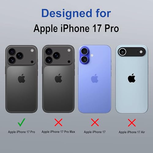 Image of Zapcase Back Case Cover for iPhone 17 Pro | Compatible for iPhone 17 Pro Back Cover | Case Cover with Camera Protection | (TPU + PC | Transparent)