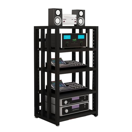 5-stufiger AV-Medienschrank, Komponentenschrank, Gaming-TV-Schrank Und Stereo-Rack-Audioturm Mit Höhenverstellbaren Regalen Aus Gehärtetem Holz For Zuhause/Büro/DJ/Theater ( Color : Color 2 , Size : 5