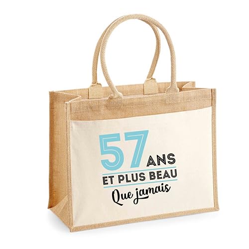 Sac cabas jute avec poche 57 ans, la solution robuste pour vos courses