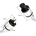 Tertullus HiFi Audiophile AC Highend Audio Power Cable 3-Prong 14AWG Audiophile Power Cord 125V 15A Silver Power Cable (1M / 3.28FT)