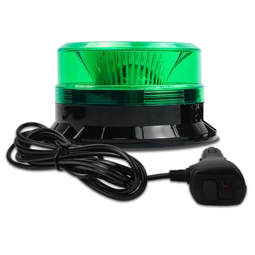 budiniao 36 LED Beacon Car Accessories LED Warning Lights for Forklift Tractor Golf Cart UTV Trailer SUV Easy to Install, Green