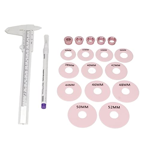Set de medición 3D de areola con calibrador y anillos de silicona miniatura 1