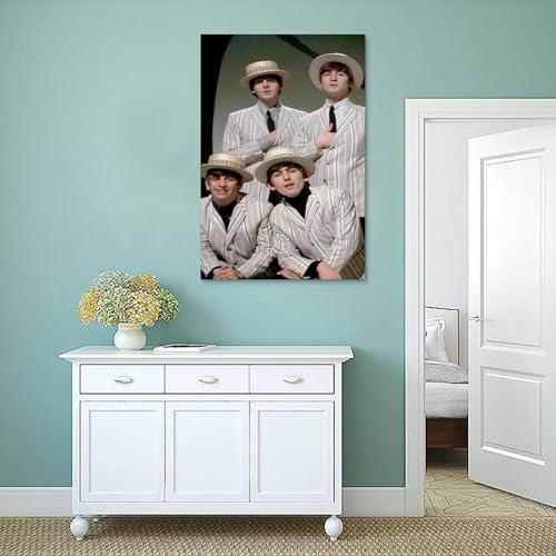 LUISAS Poster décoratif sur toile The Beatles – Impression d’art moderne pour chambre à coucher – 30 x 45 cm - Les Beatles, Paul McCartney, John Lennon, RIngo Starr, George Harrison LUISAS Poster décoratif sur toile The Beatles - Impression d'art moderne pour chambre à coucher - 30 x 45 cm – Image 5