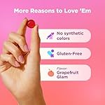 OLLY Undeniable Beauty Gummy, For Hair, Skin, Nails, Biotin, Vitamin C, Keratin, Chewable Supplement, Grapefruit, 30 Day Supply - 60 Count - Image 5