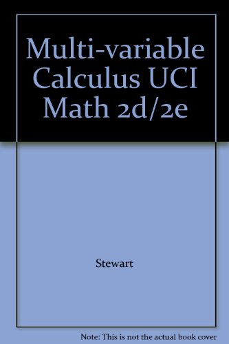 Multi-variable Calculus UCI Math 2d/2e 1133306772 Book Cover